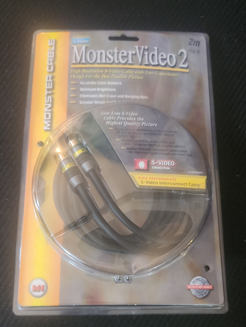 Video 2 S-Video Cable 2m - Black